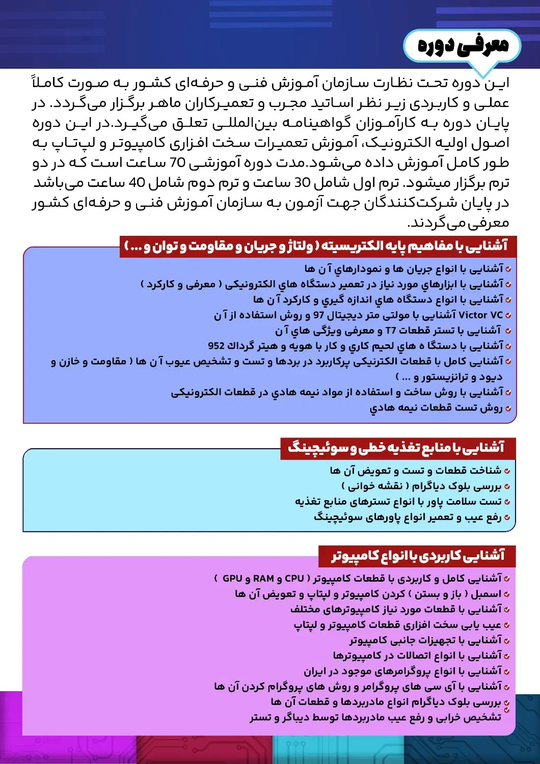 آموزش دوره تعمیرات کامپیوتر و لپ تاپ|خدمات آموزشی|یزد, |دیوار