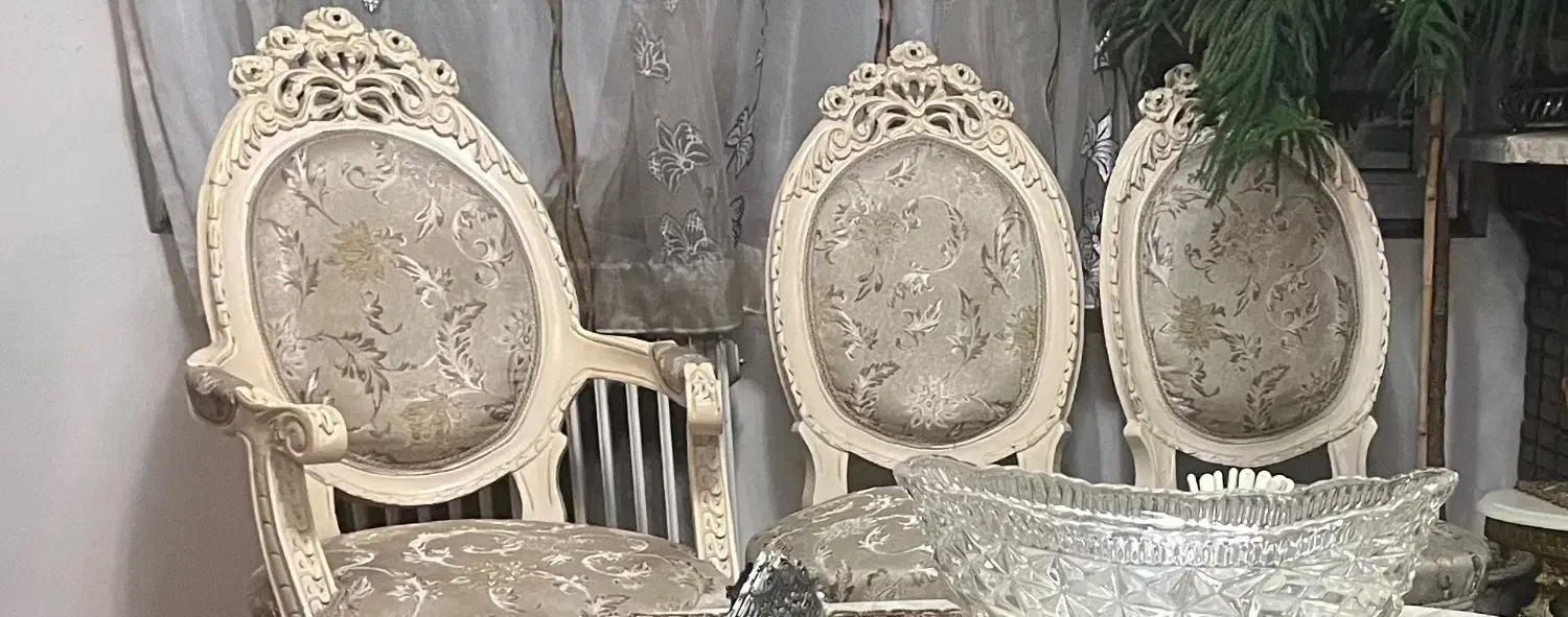 مبلمان استیل با ناهار خوری ۸ نفره|مبلمان خانگی و میز عسلی|تهران, مینی‌سیتی (شهرک نفت)|دیوار