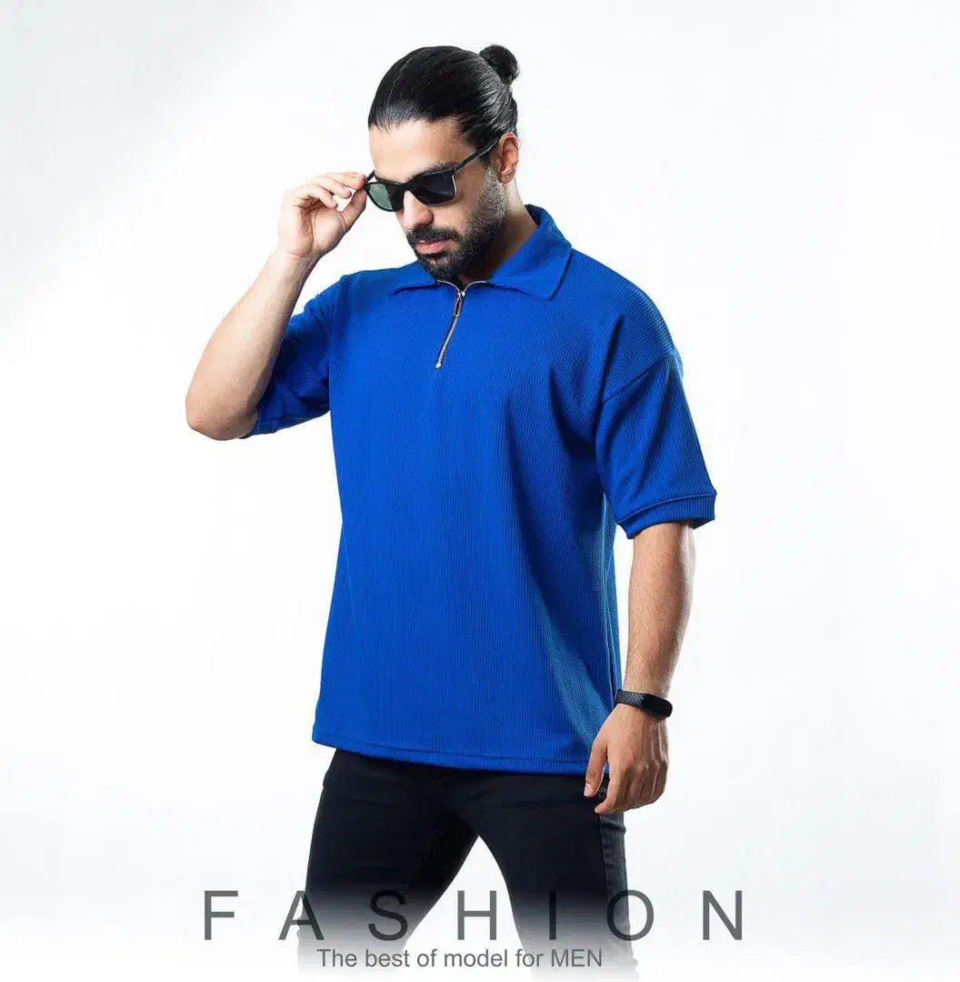 تیشرت مردانه یقه دار نیم زیپ|لباس|کرج, شهرک بنفشه|دیوار