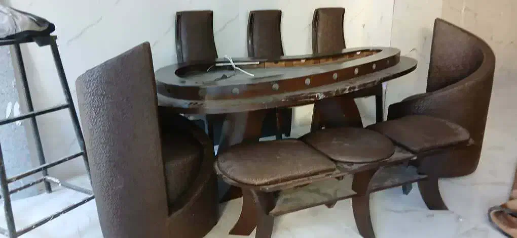 میز نهار خوری8نفره|میز و صندلی غذاخوری|لردگان, |دیوار