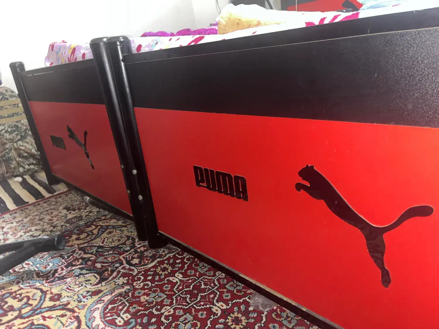 دوعدد تخت یکنفره پوما|تخت و سرویس خواب|بیرجند, |دیوار