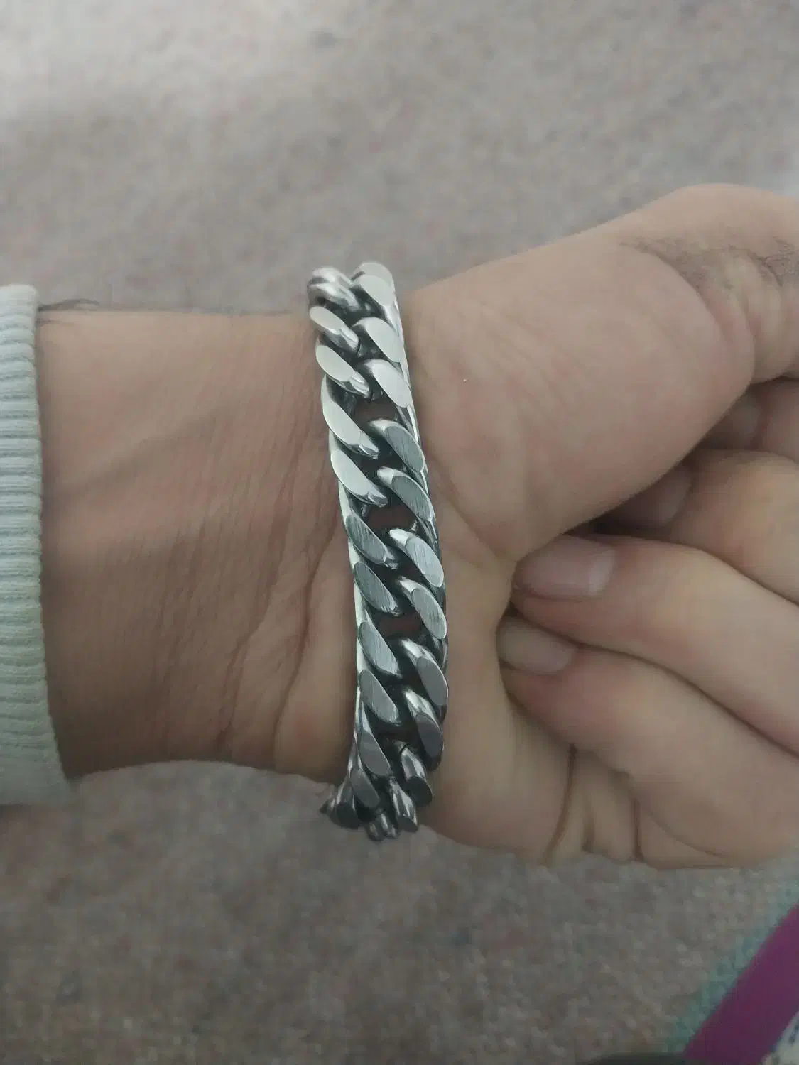 دستبندمردانه استیل کارتینر ترکیته رنگ ثابت|بدلیجات|تبریز, |دیوار