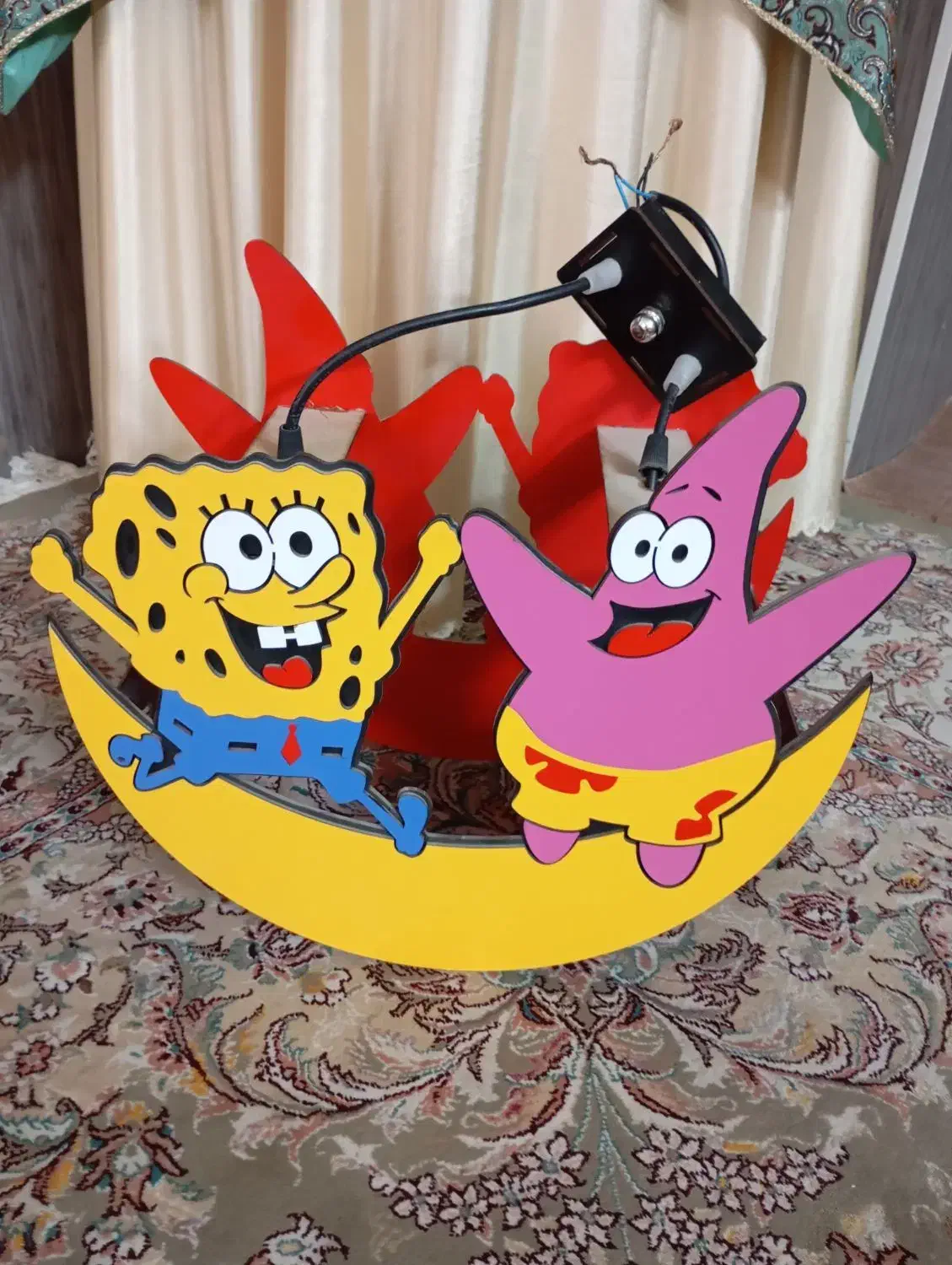 لوستر|لوستر و چراغ آویز|پاکدشت, پاکدشت (مامازند)|دیوار