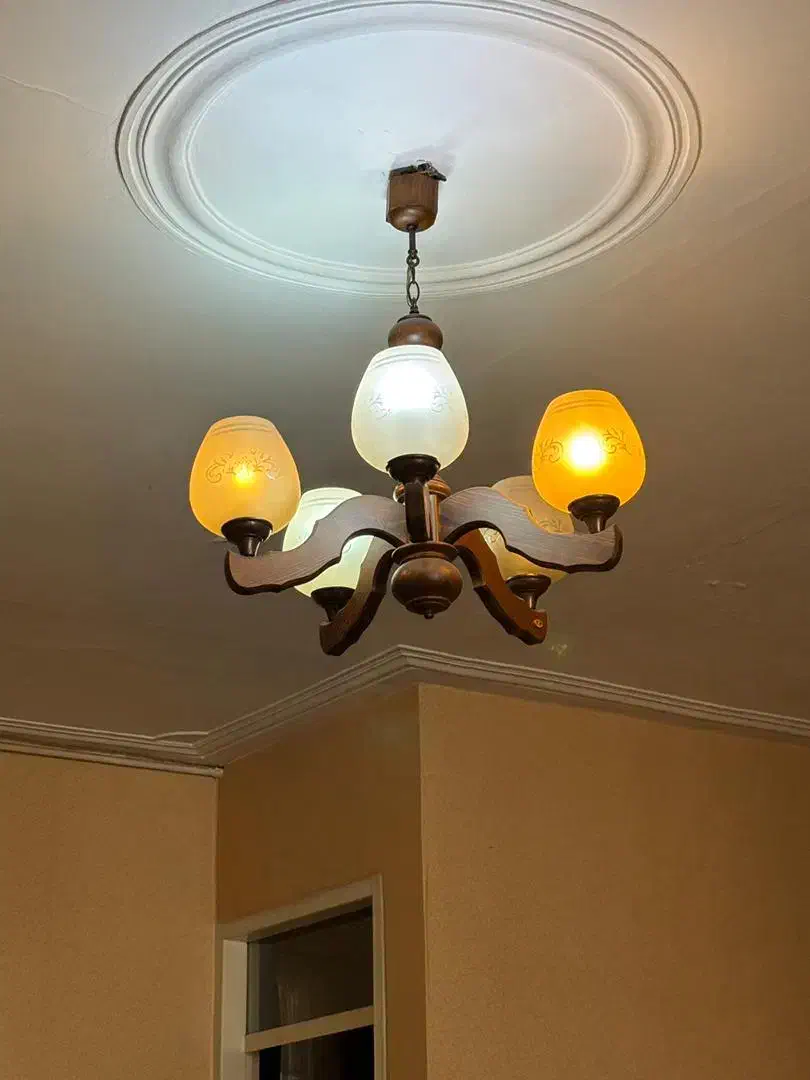 لوستر چوب|لوستر و چراغ آویز|کرج, شاهین‌ویلا|دیوار