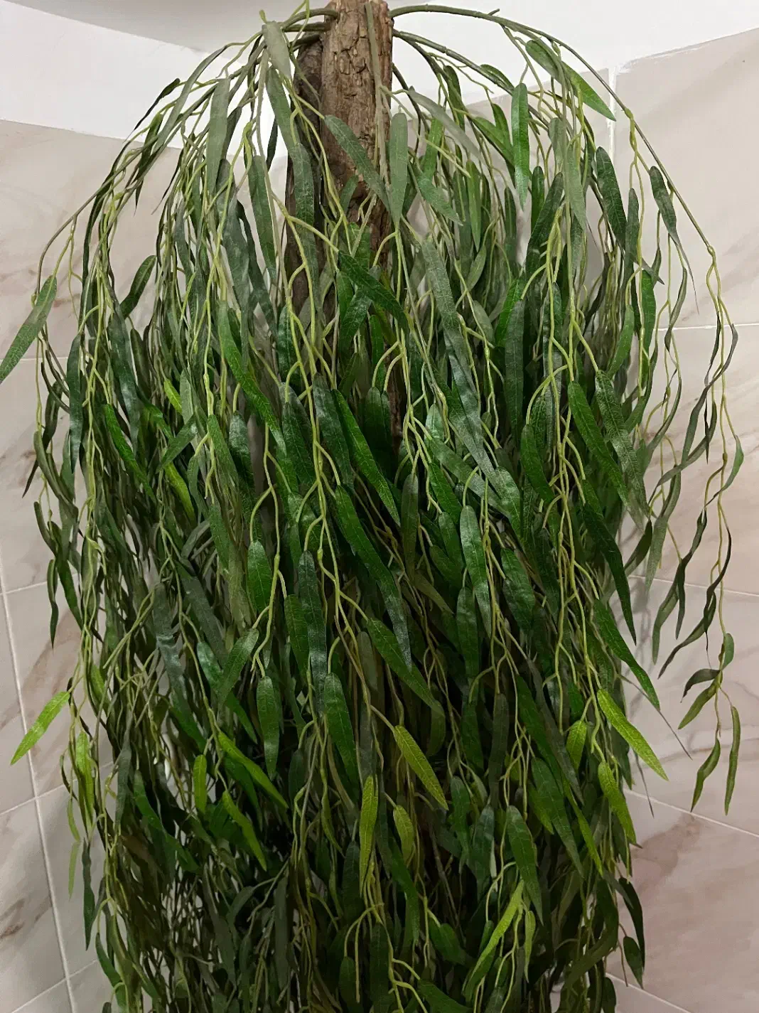 درخت بید مجنون مصنوعی|گل مصنوعی|قم, حنیف نژاد|دیوار