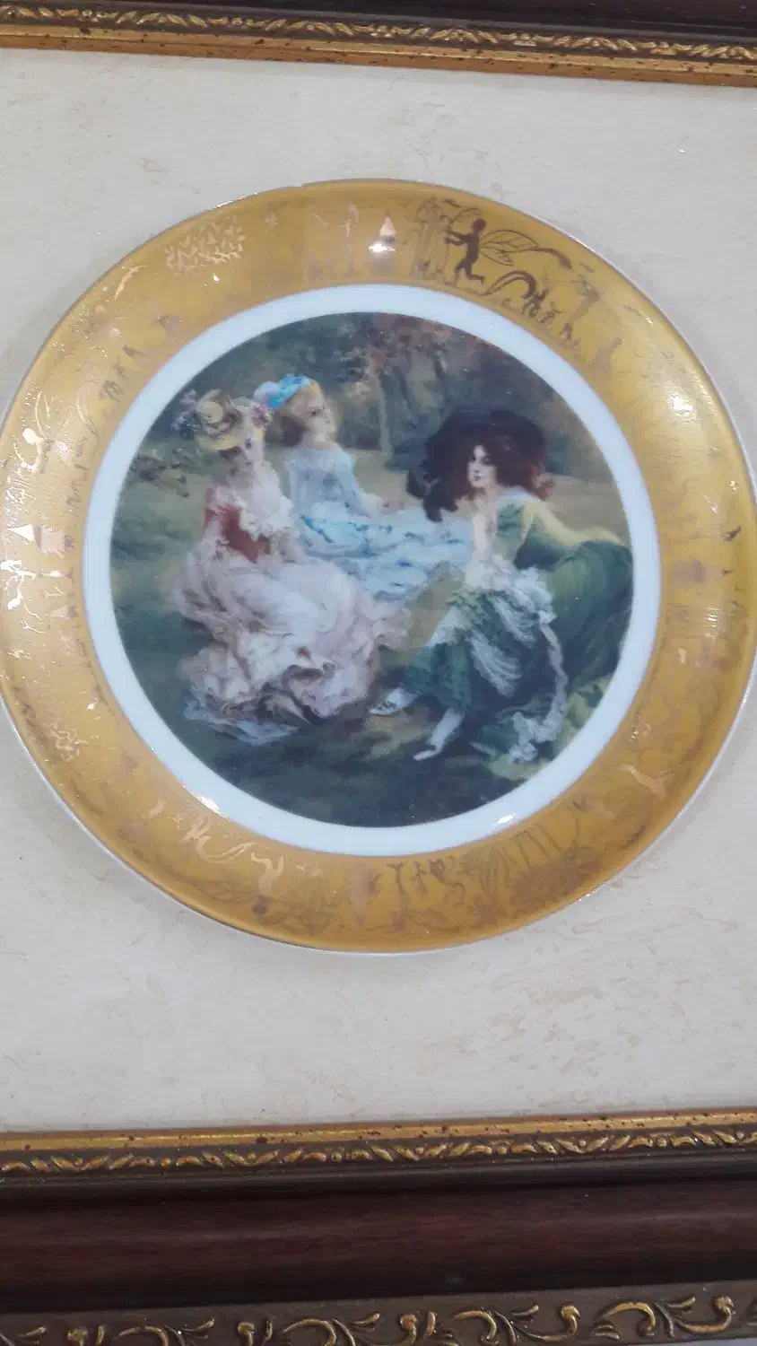 تابلو بشقابی ۳۵در۳۵|تابلو، نقاشی، عکس|تهران, دریان‌نو|دیوار