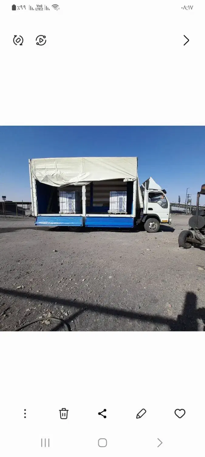 کامیون جک آراز با کاربری مسقف چادری بغلدار مدل ۸۹|خودرو سنگین|جلگه رخ, |دیوار