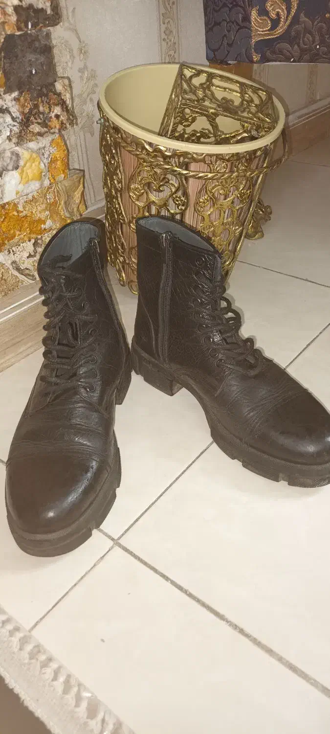 پوتین چرم اصل|کیف، کفش، کمربند|چهاردانگه (تهران), |دیوار