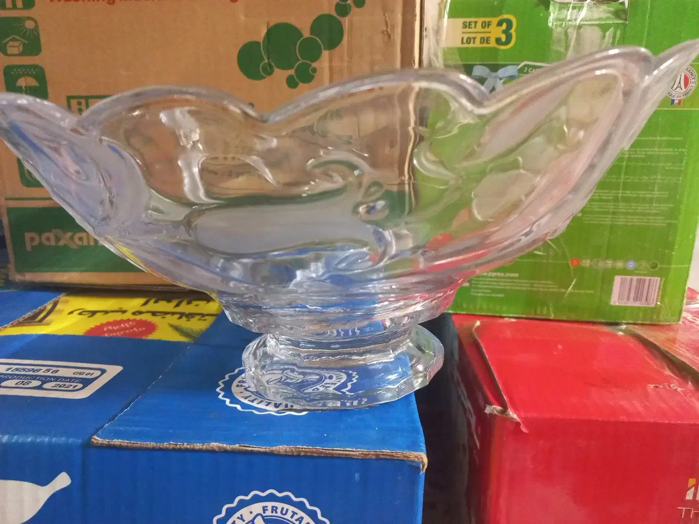 لوازم منزل ظروف طرح گل پنبه شیرینی خوری...|میز و صندلی غذاخوری|تویسرکان, |دیوار