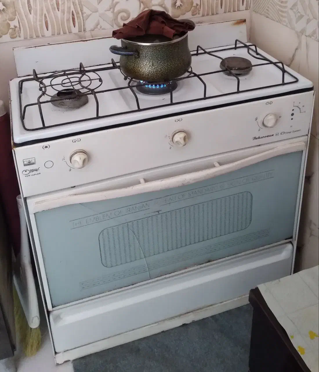 اجاق گاز ۳ شعله بهسوزان طرح فر|اجاق گاز و لوازم برقی پختوپز|تنکمان, |دیوار