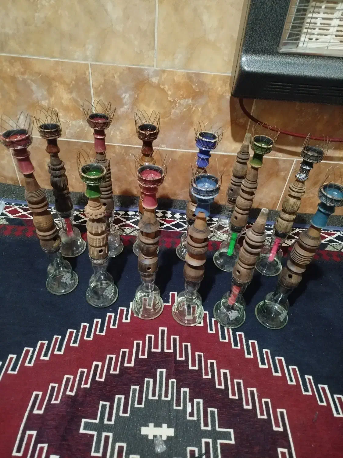 قلیان|صنایع دستی و سایر لوازم تزئینی|شیراز, ده پیاله|دیوار