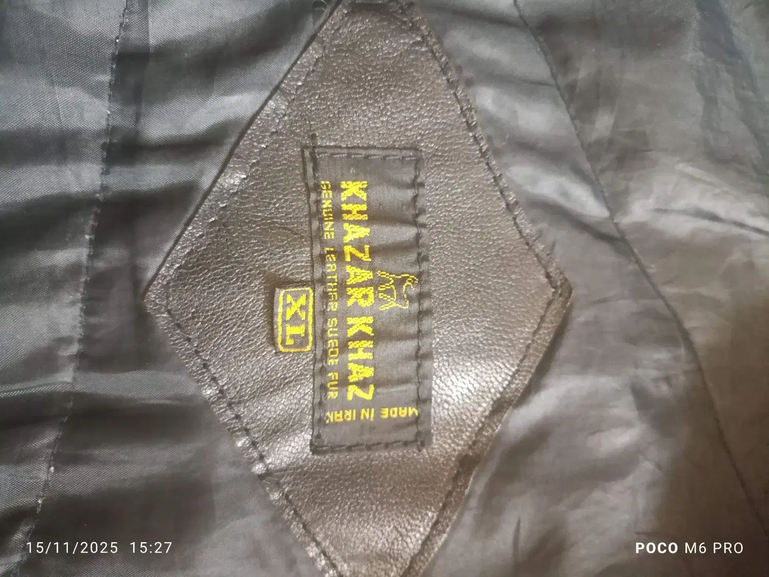 کت چرم طبیعی مردانه  مارک معتبر خزر خز  سایز XL|لباس|یزد, |دیوار