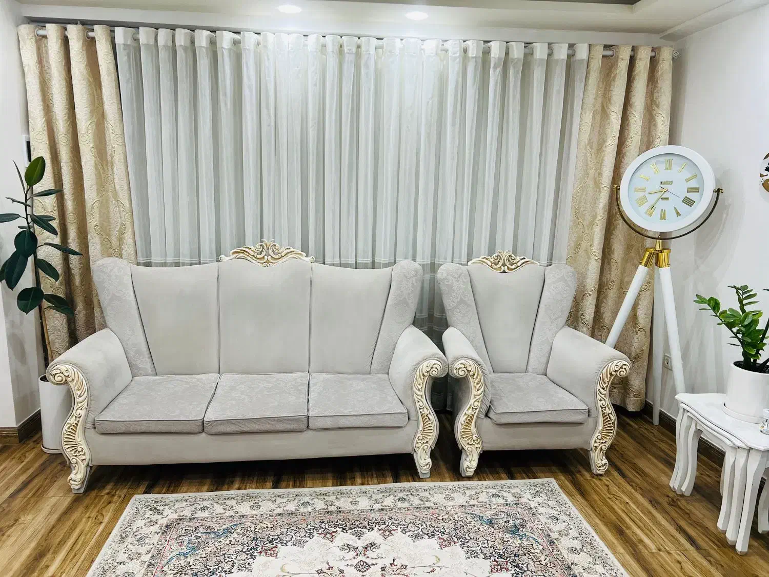 فروش ست کامل مبل ومیزنهارخوری|مبلمان خانگی و میز عسلی|لشت نشا, |دیوار