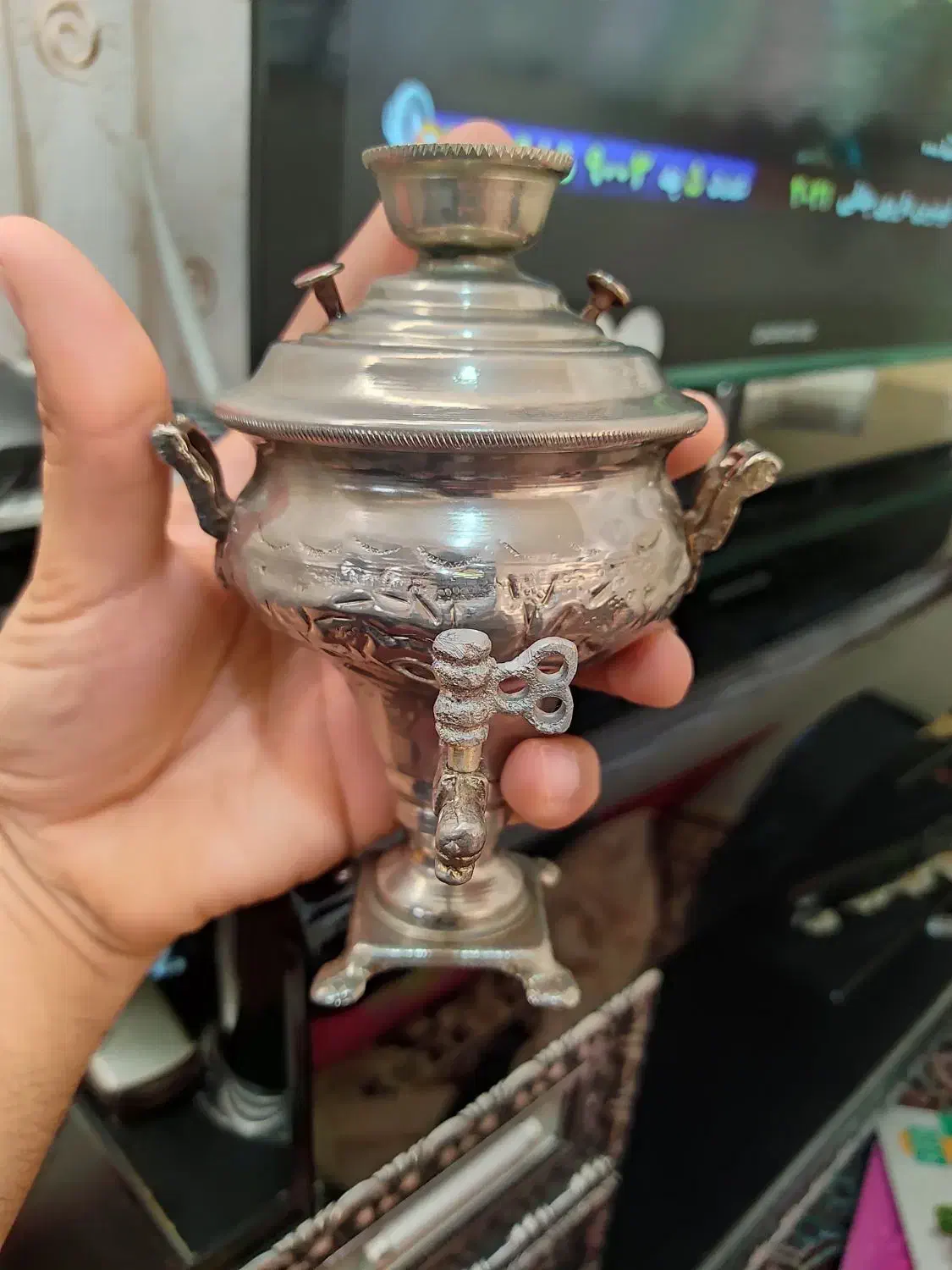 سماور و سرویس ورشو و برنج و مس آنتیک|کلکسیون اشیاء عتیقه|اردبیل, |دیوار