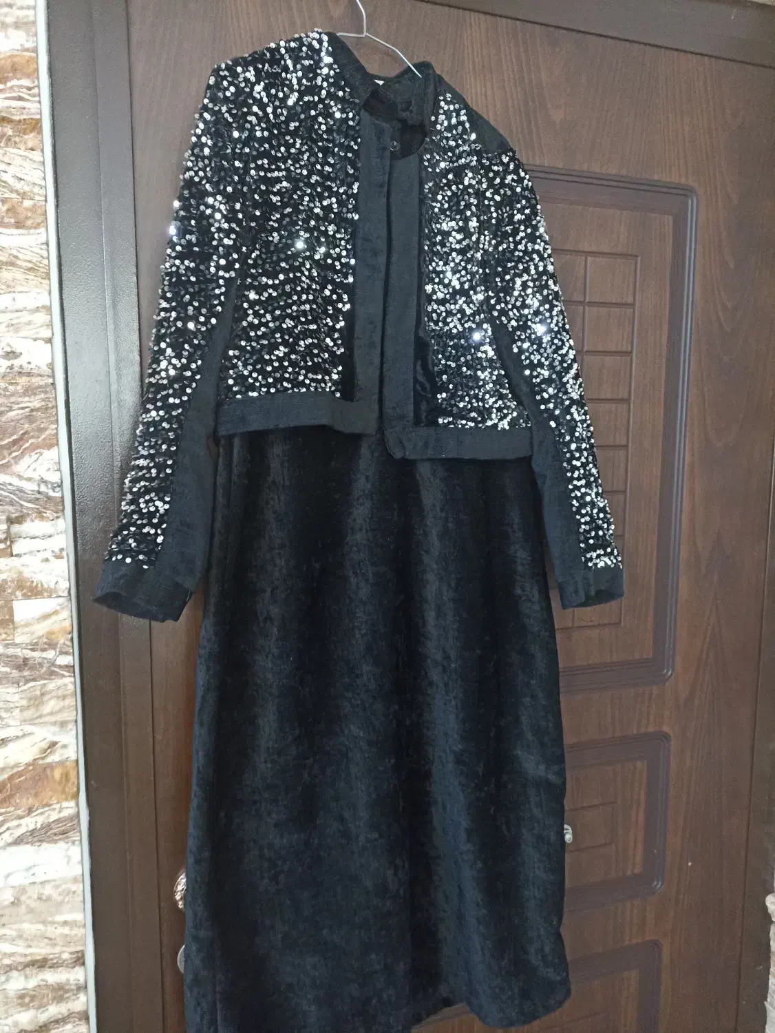 لباس مشکی مخمل پولک ار|لباس|قم, سعادتی|دیوار