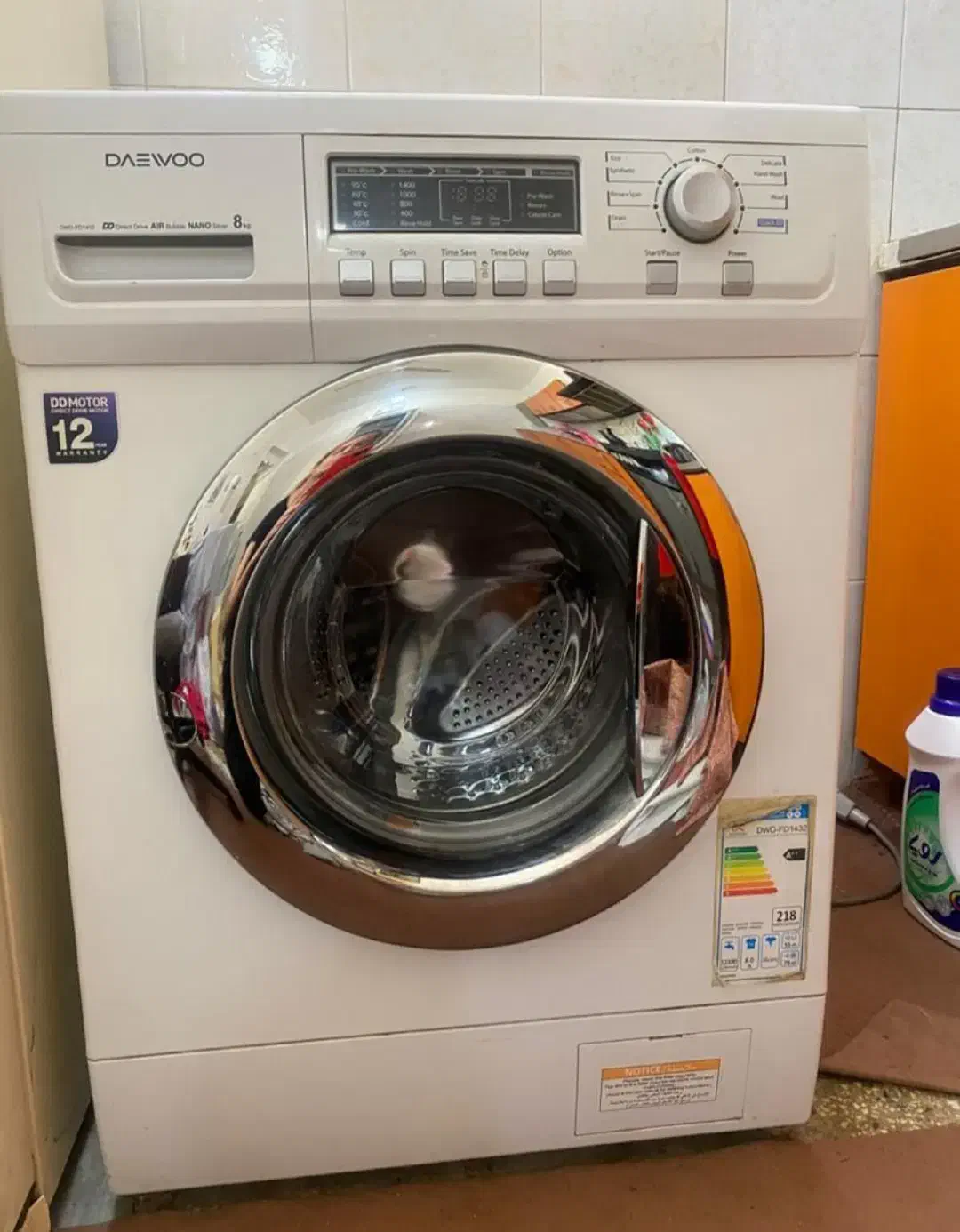 لباسشویی هشت کیلویی مدل دوو|ماشین لباسشویی و خشککن لباس|بندر کنگان, |دیوار