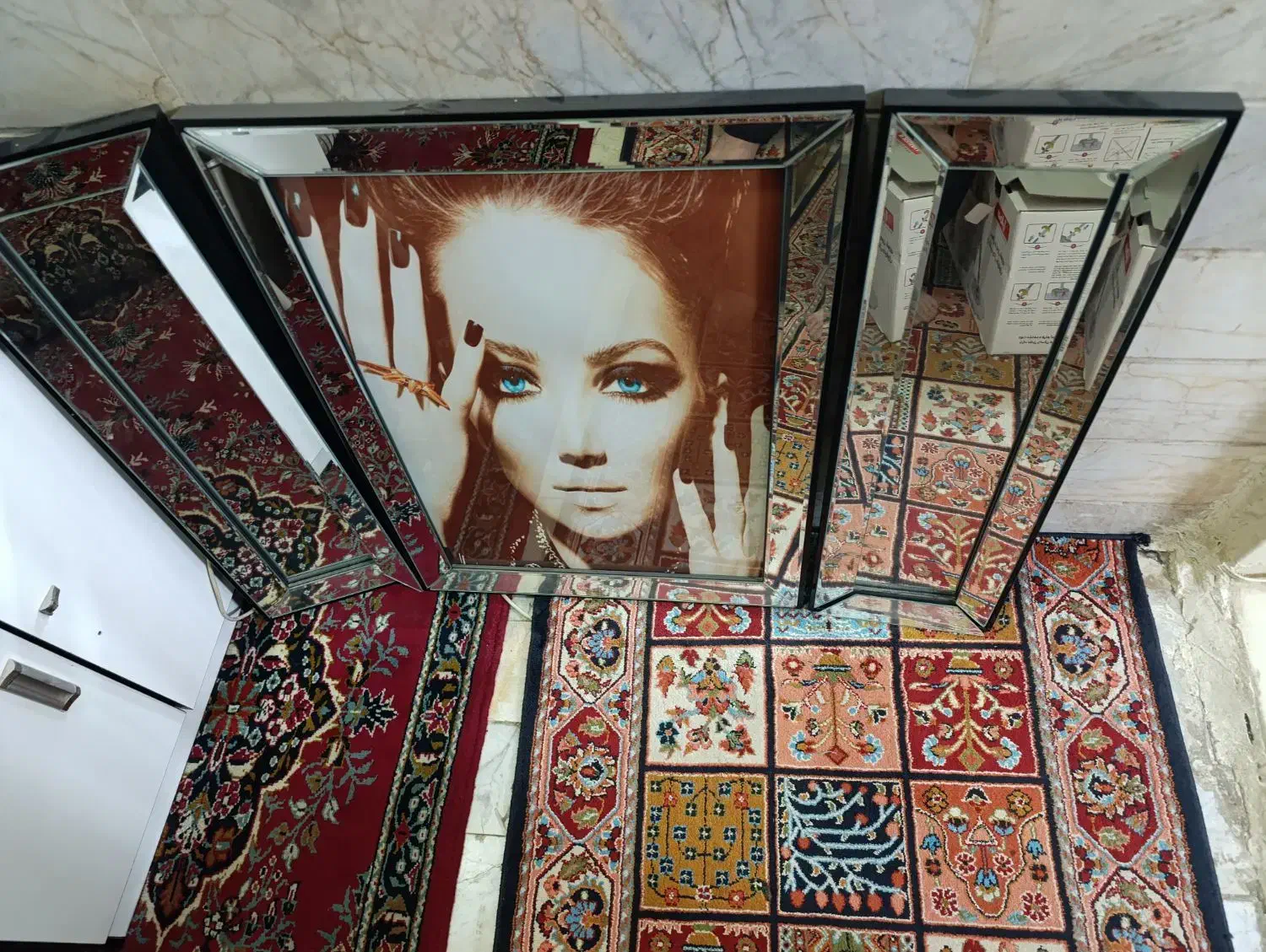 کنسول آینه غاب عکس و فرش|فرش|تهران, شکوفه (عبدل آباد)|دیوار