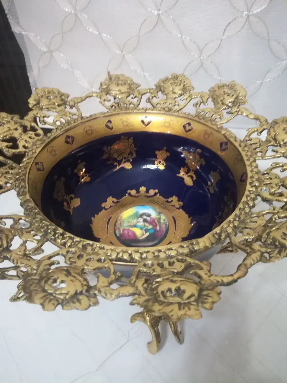 آجیل خوری برنجی وچینی|ظروف سرو و پذیرایی|تهران, هاشم‌آباد|دیوار