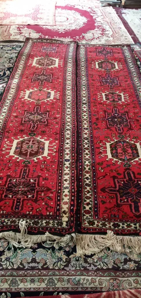 فروش یک جفت کناره دستباف|فرش|ورزقان, |دیوار