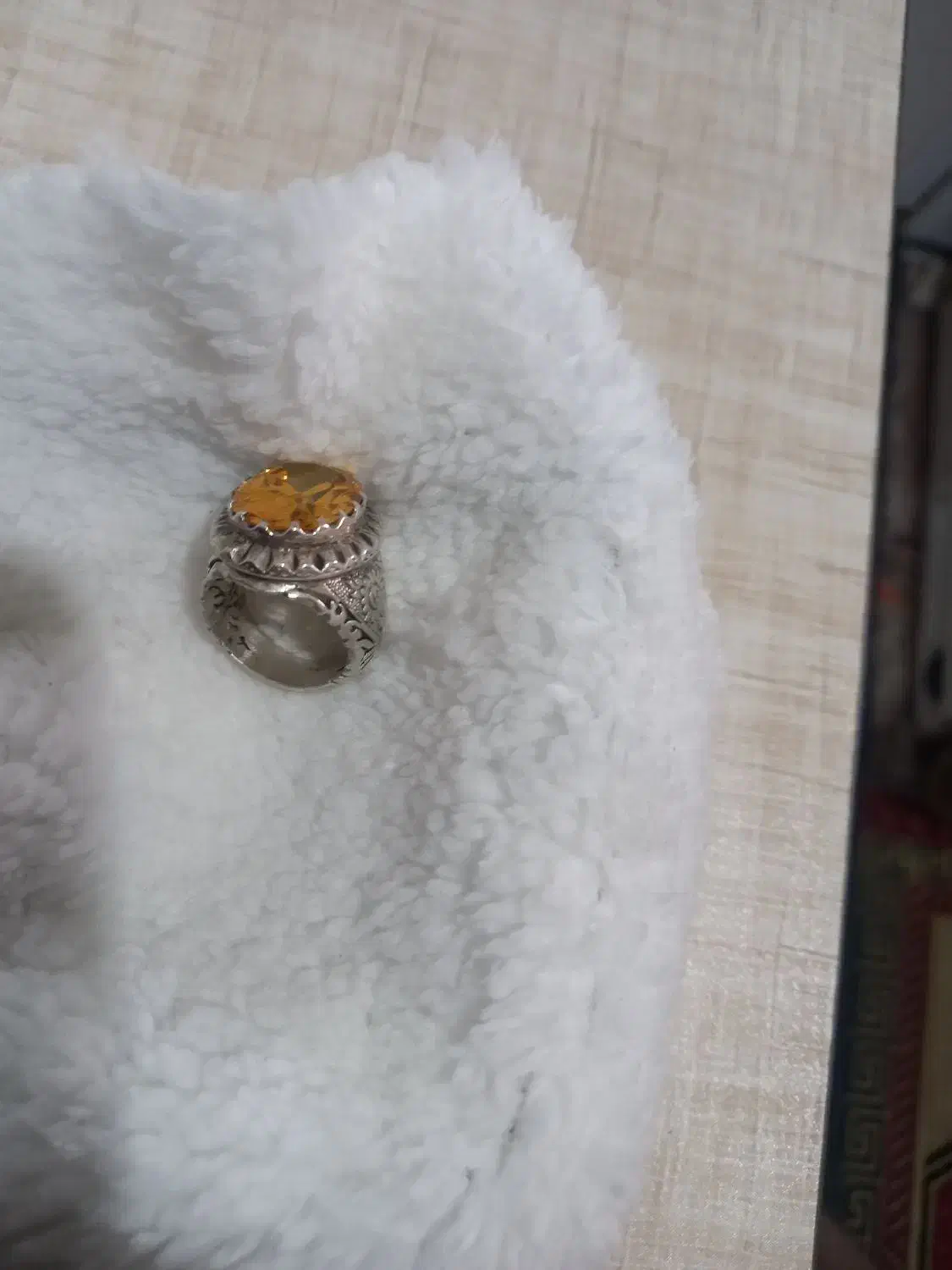 انگشتر نقره نگین سیترین|جواهرات|اسلام‌شهر, زرافشان|دیوار