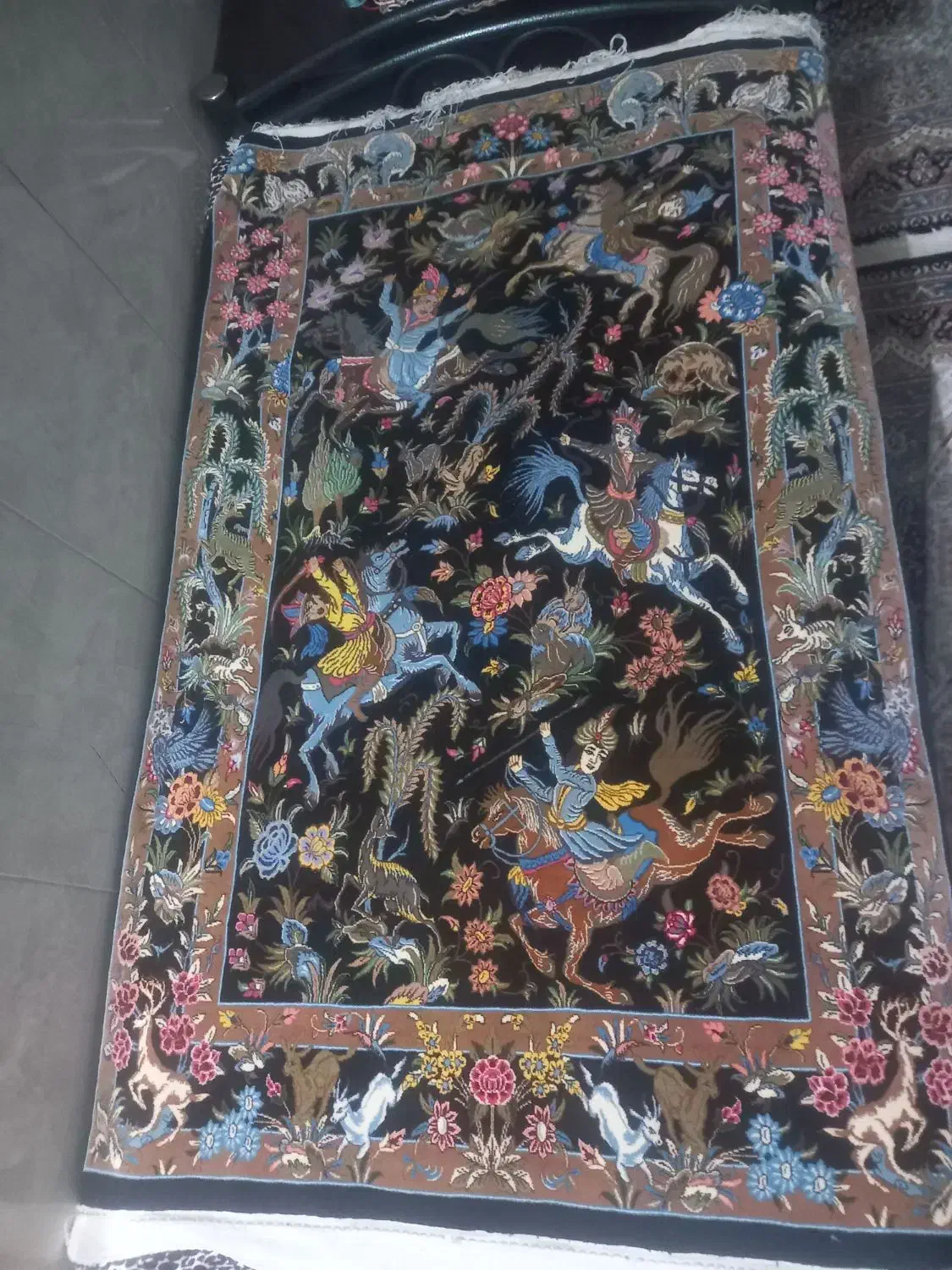 قالی زرنیم.پرداخت شده|فرش|قم, میرزائیه|دیوار