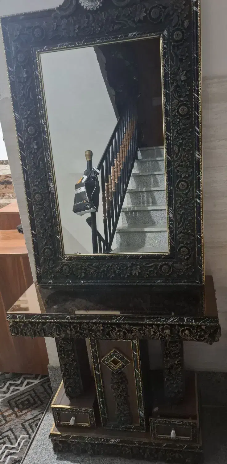 اینه وکنسول بدون زده گی|بوفه، ویترین، کنسول|ساری, |دیوار