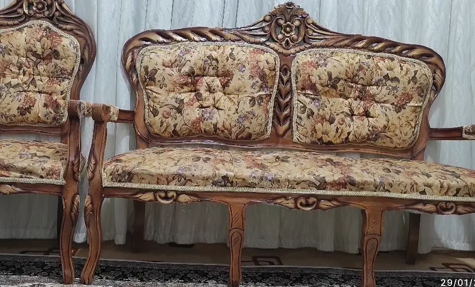 مبل با چوب اصل|مبلمان خانگی و میز عسلی|اردبیل, |دیوار