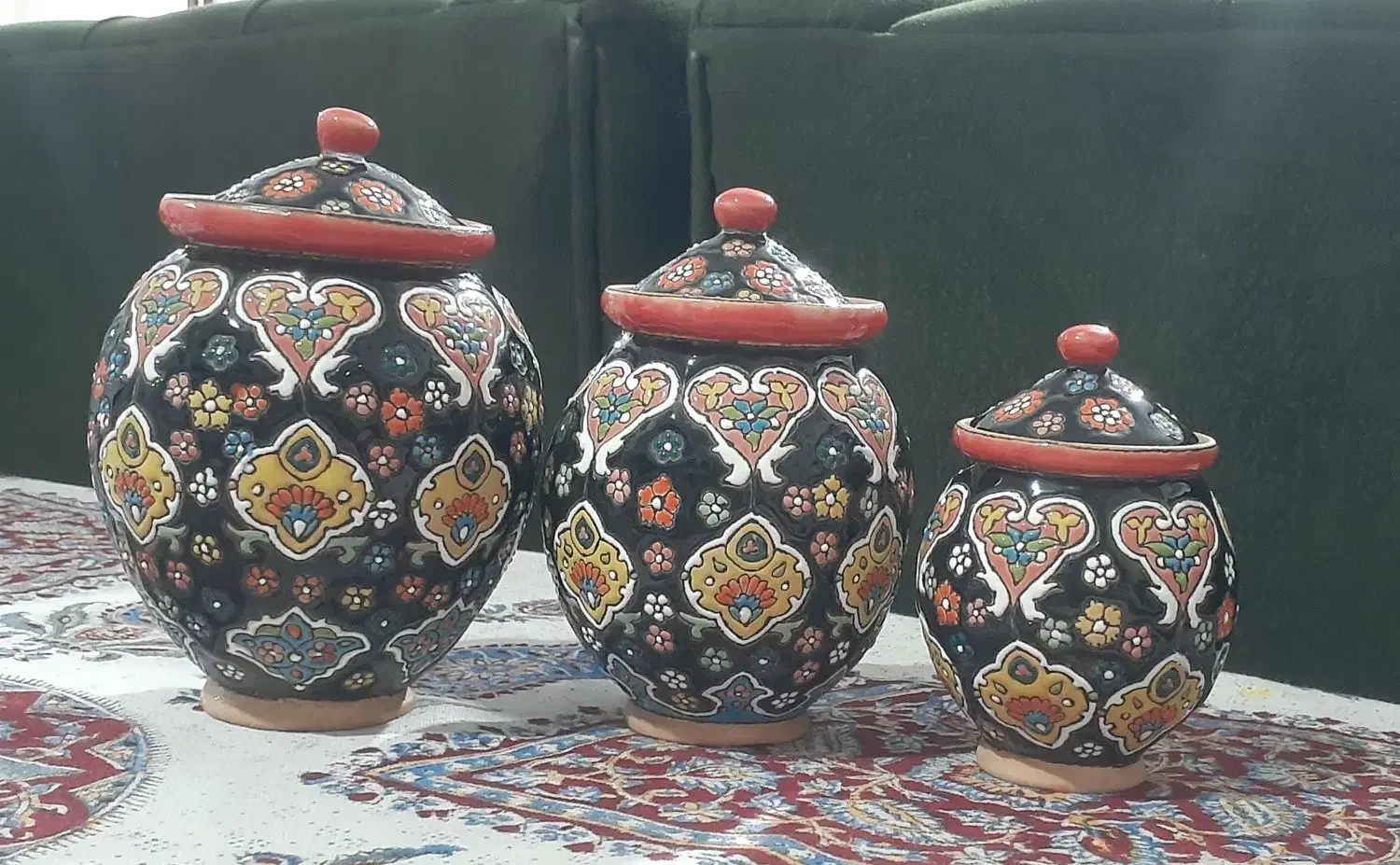 جاادویه سفالی میناکاری|صنایع دستی و سایر لوازم تزئینی|بم, |دیوار