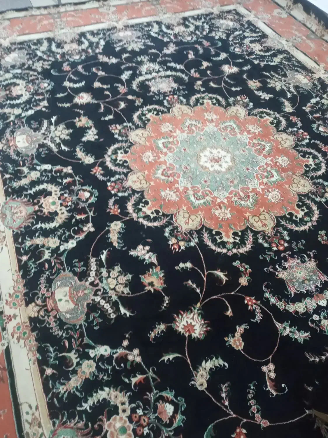 فرش ۱۲ متری سرمه ای|فرش|شیروان (خراسان), |دیوار