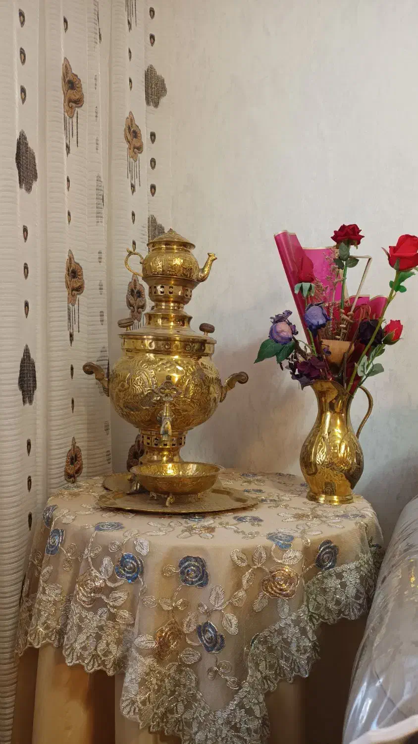 سرویس کامل سماور ذغالی|کلکسیون اشیاء عتیقه|اردبیل, |دیوار