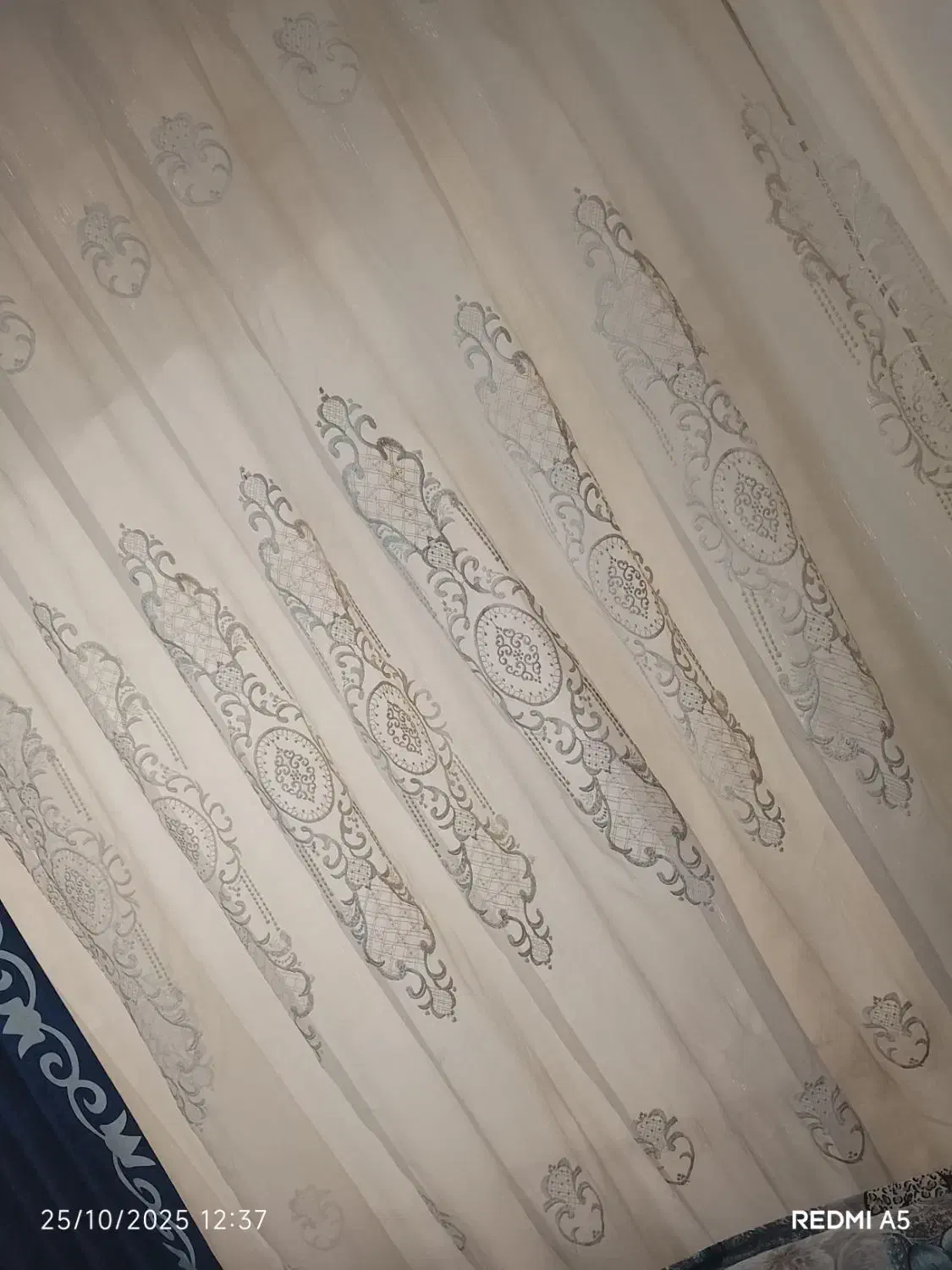 پرده پلیسه خامه دوزی، تمیز و سالم|پرده، رانر، رومیزی|مشهد, رده|دیوار