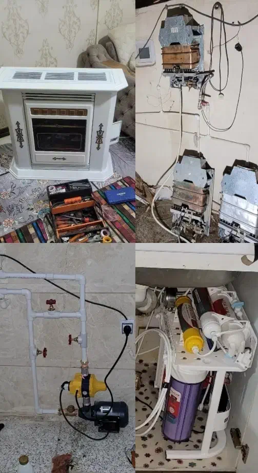 نصب و تعمیرانواع بخاری،آبگرمکن،پمپ آب،تصفیه اب،گاز|خدمات پیشه و مهارت|بم, |دیوار