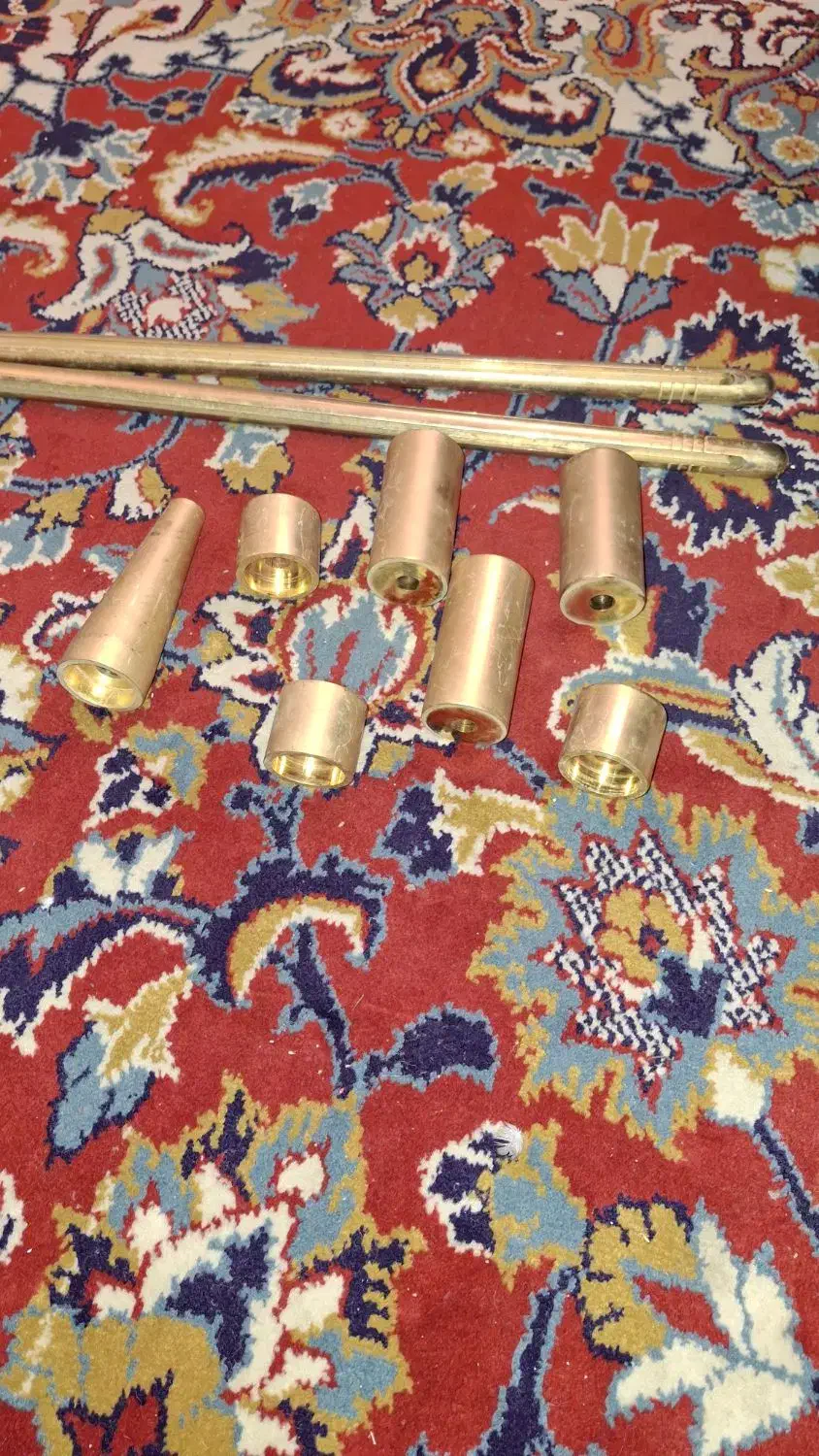 اینه شمعدون برنج ابکاری|آینه|مشهد, بهمن|دیوار