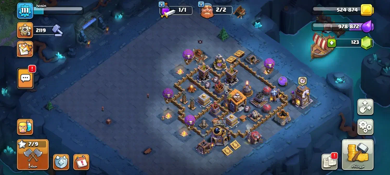 کلش لول ۱۱۱ اکانت ناب|کنسول، بازی ویدئویی و آنلاین|خوی, |دیوار