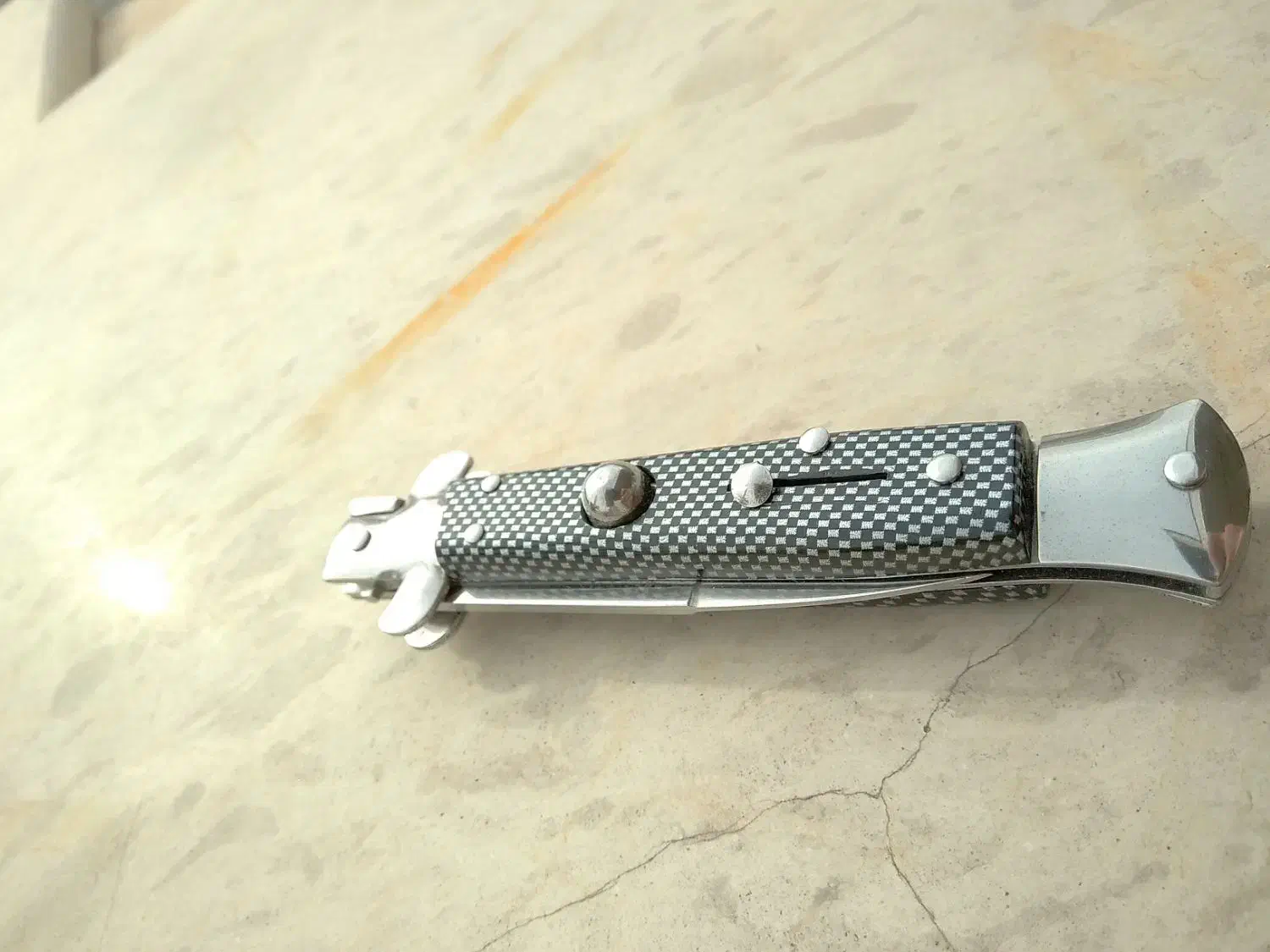 چاقو نیمه اتوماتیک پدرخوانده|کلکسیون اشیاء عتیقه|ایلام, |دیوار