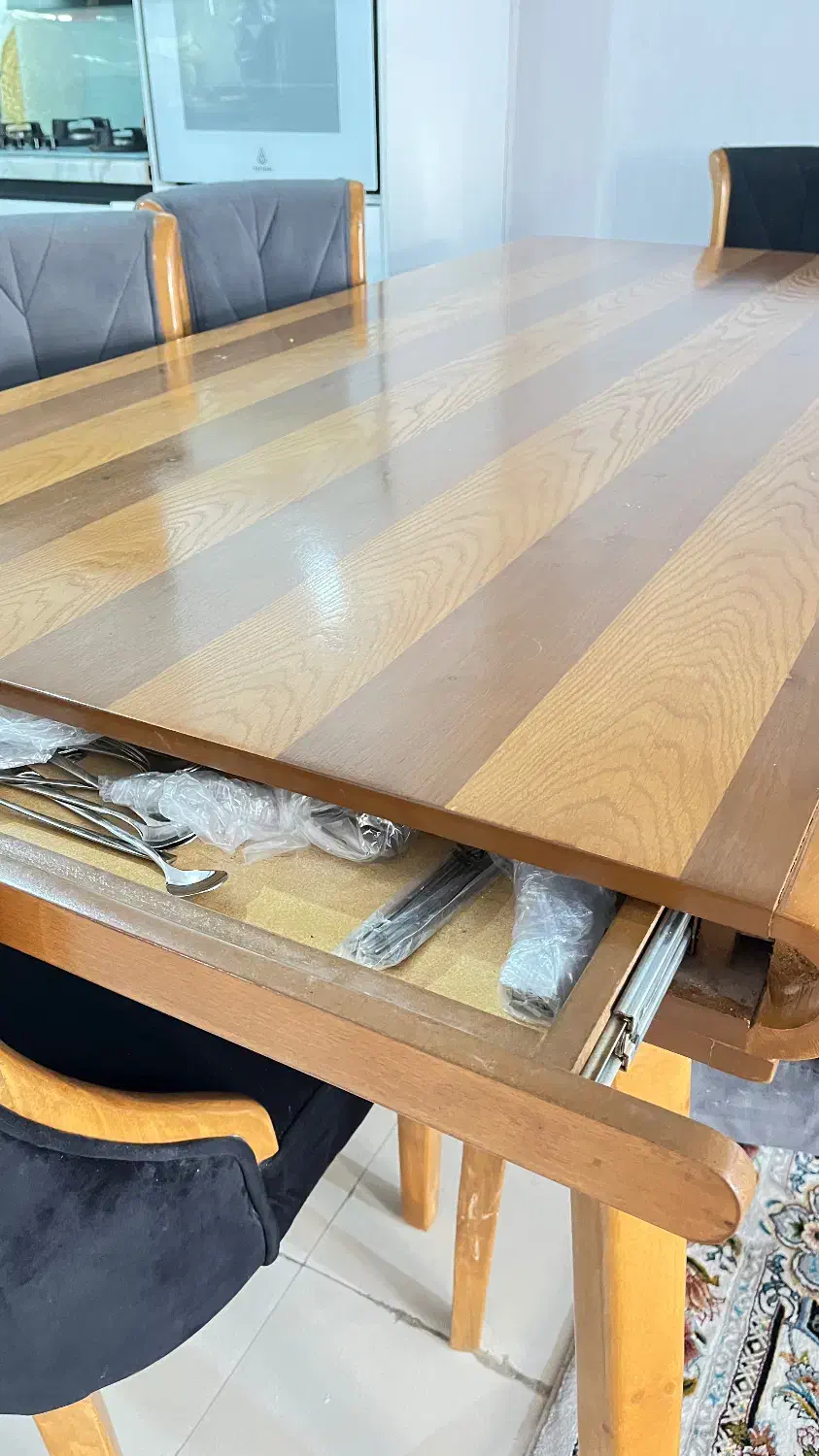 نهارخوری ۸نفره|میز و صندلی غذاخوری|صفادشت, |دیوار