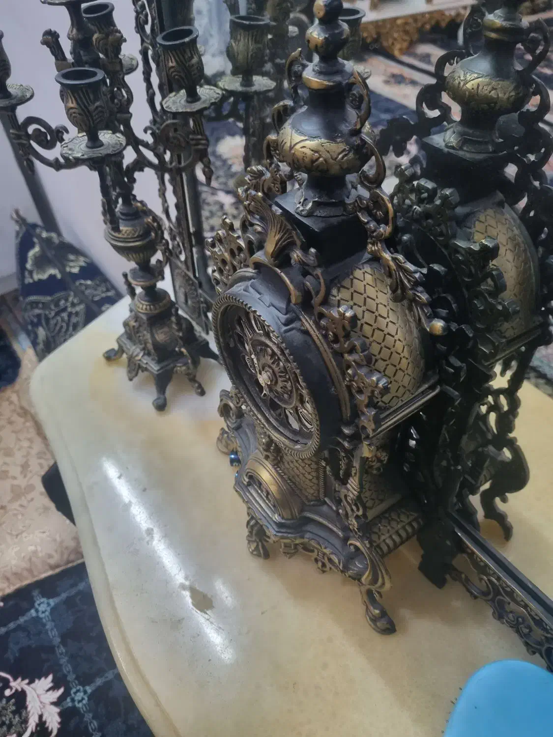 خریدوفروش آیینه شمعدان ساعت برنجی|آینه|طرقبه, |دیوار