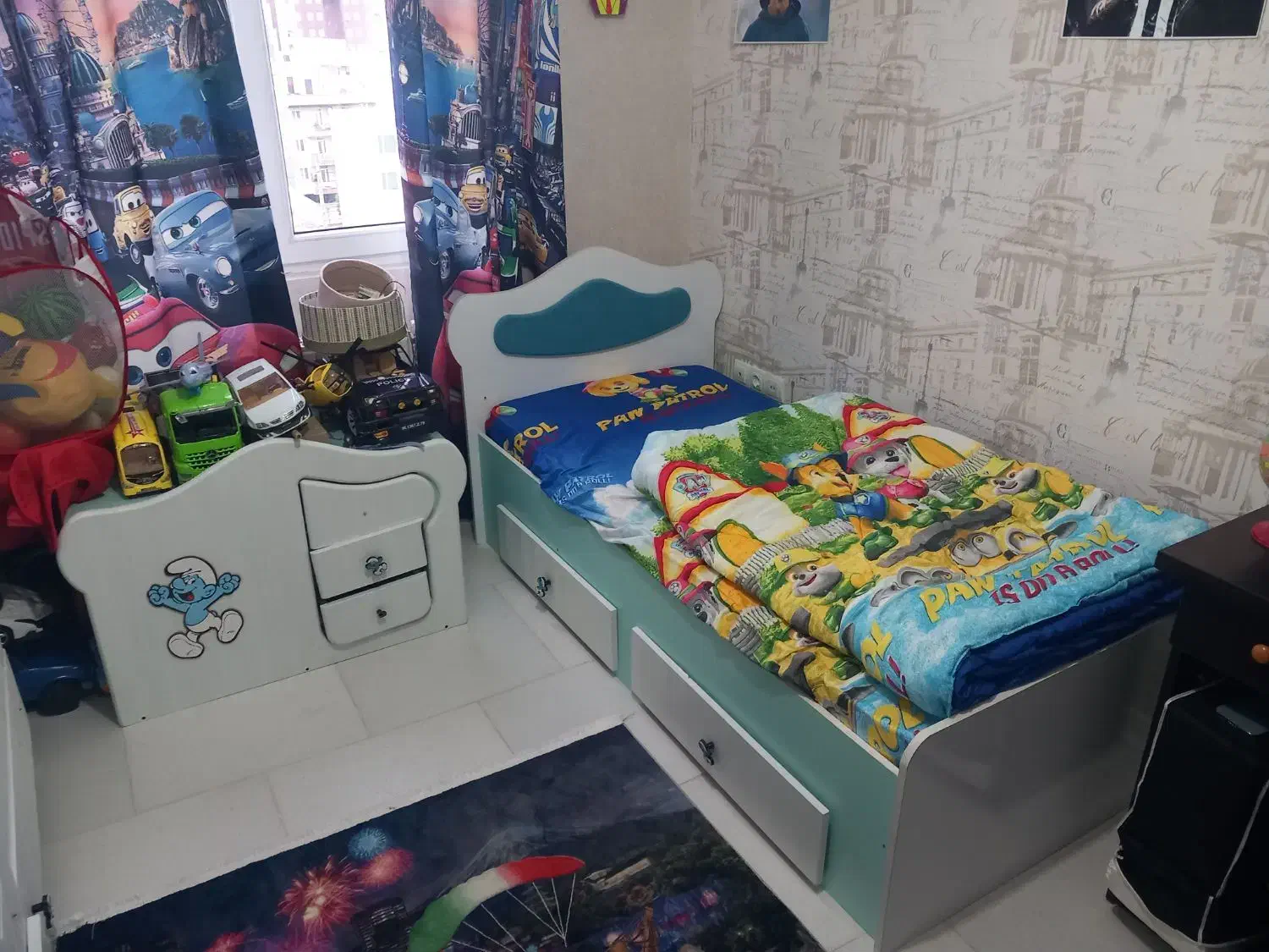 تخت و تشک و کمد و میز کامپیوتر و میز تی وی|تخت و سرویس خواب|محمدیه-قزوین, |دیوار