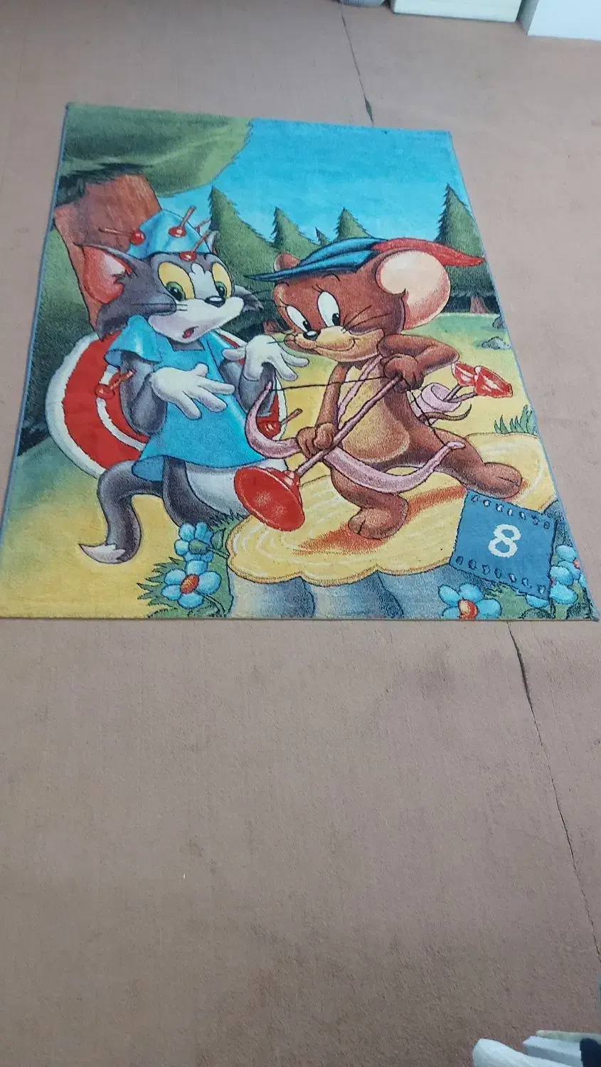 فرش اتاق کودک .یک و نیم در دو متر .کاملا سالم و نو|فرش|ساری, |دیوار