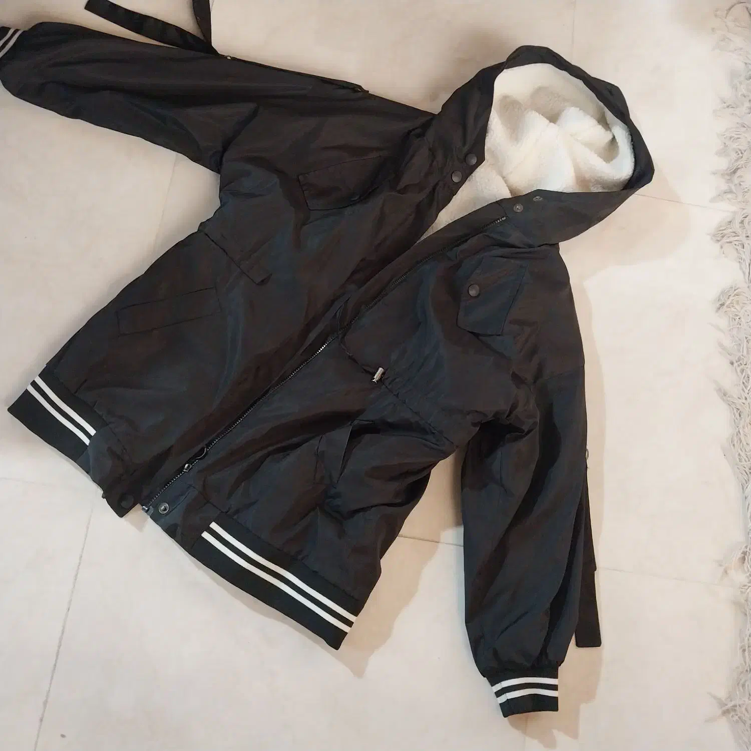 کاپشن اسپرت ضد آب و داخل خز|لباس|ساری, |دیوار