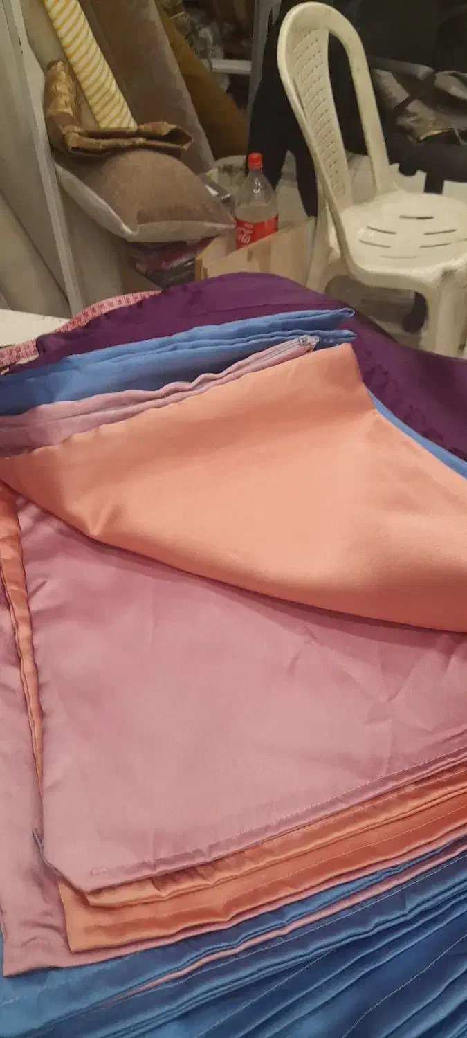 روبالش ساتن در ۵رنگ|رختخواب، بالش، پتو|بروجرد, |دیوار