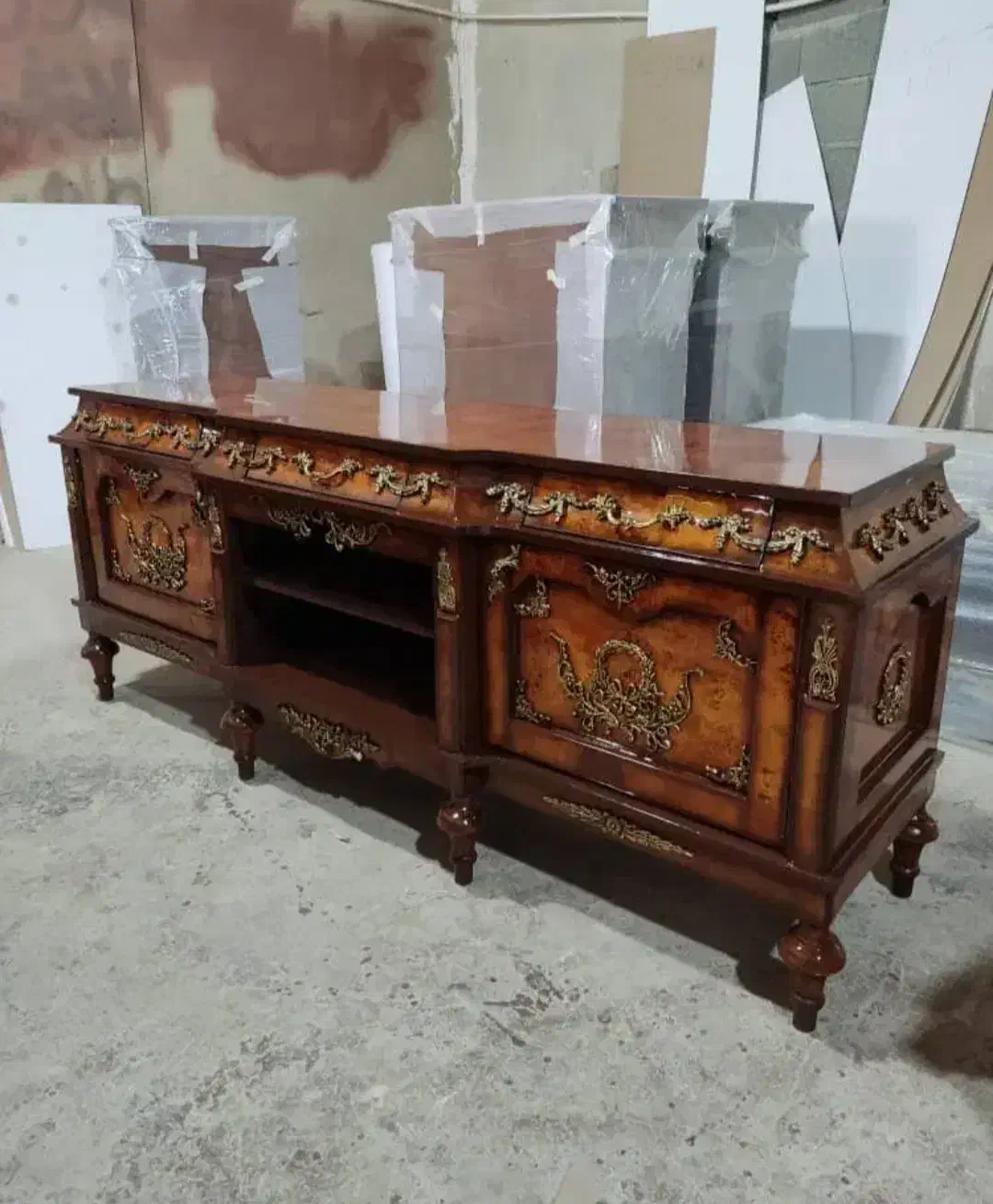 میز تی وی چوب راش معرق|میز تلویزیون|تهران, علم و صنعت|دیوار