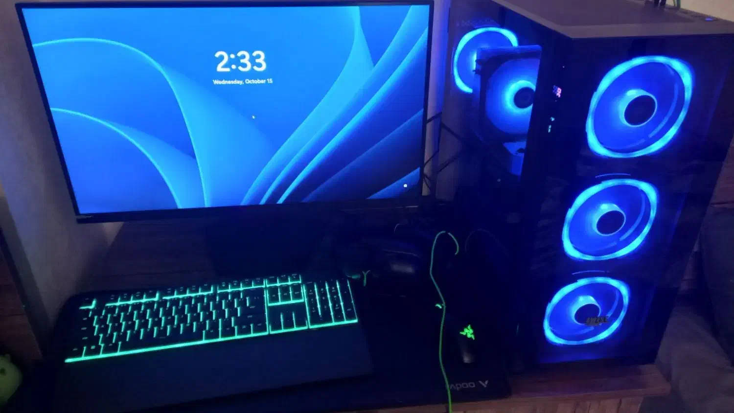 سیستم موس هدست کیبورد ماینتور|رایانه رومیزی|فردیس, سرحدی|دیوار