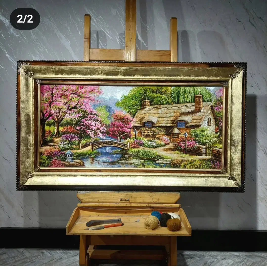 تابلو فرش دست بافت|تابلو فرش|پارسآباد, |دیوار