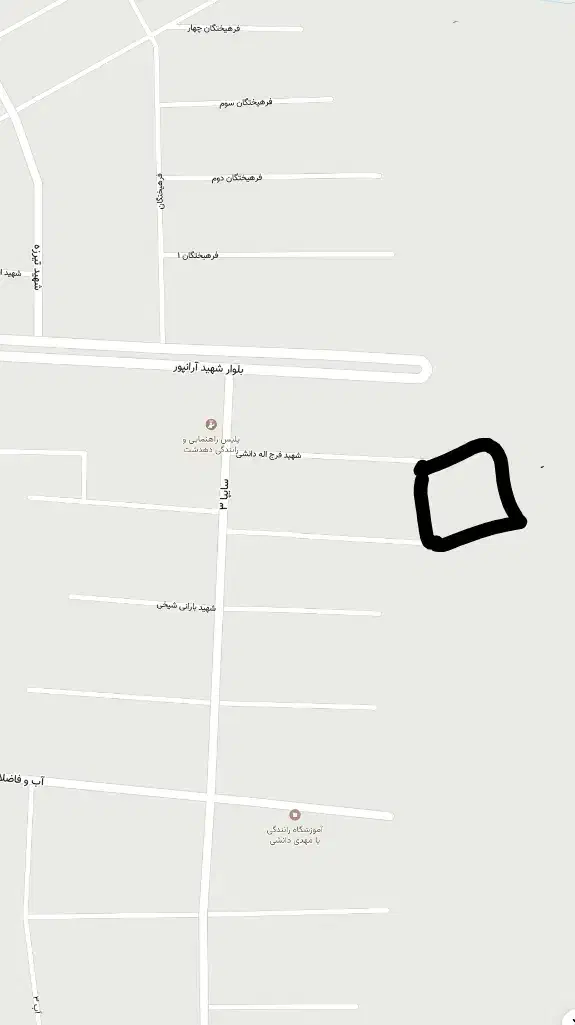 ۲۰۰ متر زمین کمربندی سوم|فروش زمین و ملک کلنگی|دهدشت, |دیوار