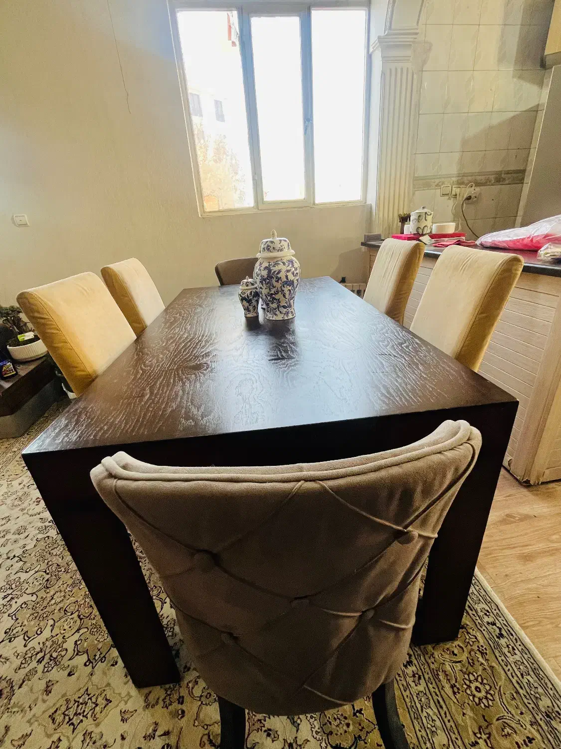 میز و صندلی ناهارخوری ۶ نفره در حد نو قبمت مناسب|میز و صندلی غذاخوری|تهران, سازمان برنامه شمالی|دیوار