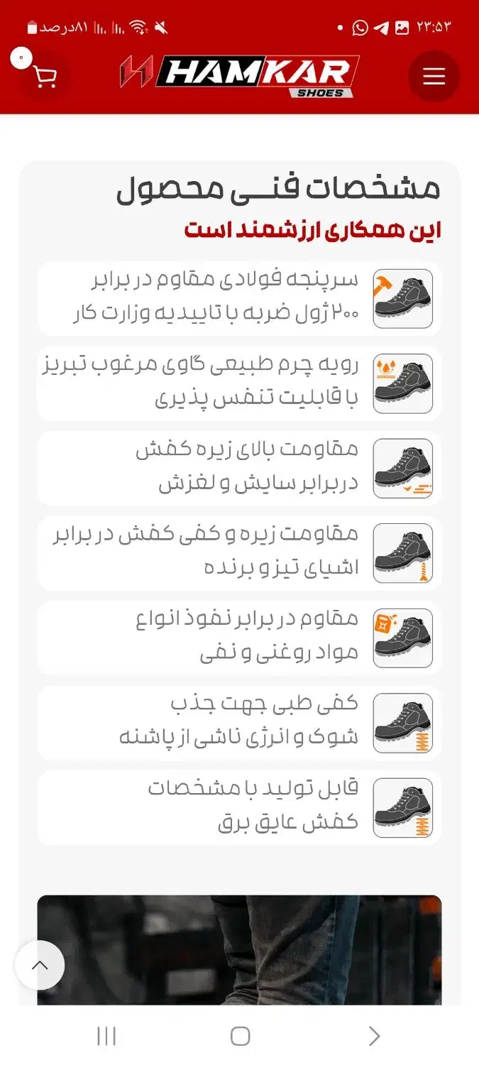 کفش ایمنی سایز ۴۰|کیف، کفش، کمربند|شهرکرد, |دیوار