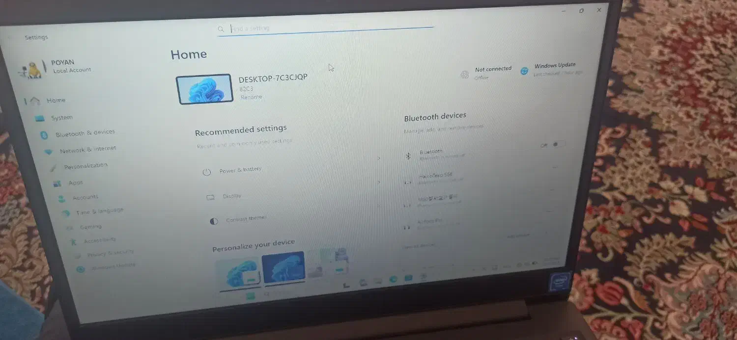 لبتاب لنوو ویندوز 11|رایانه همراه|خمینیشهر, |دیوار
