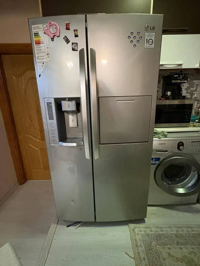 یخچال سایت باسایت  ال جی ۳۴فوت رنگ سیلور اصل کره|یخچال و فریزر|گنبد کاووس, |دیوار