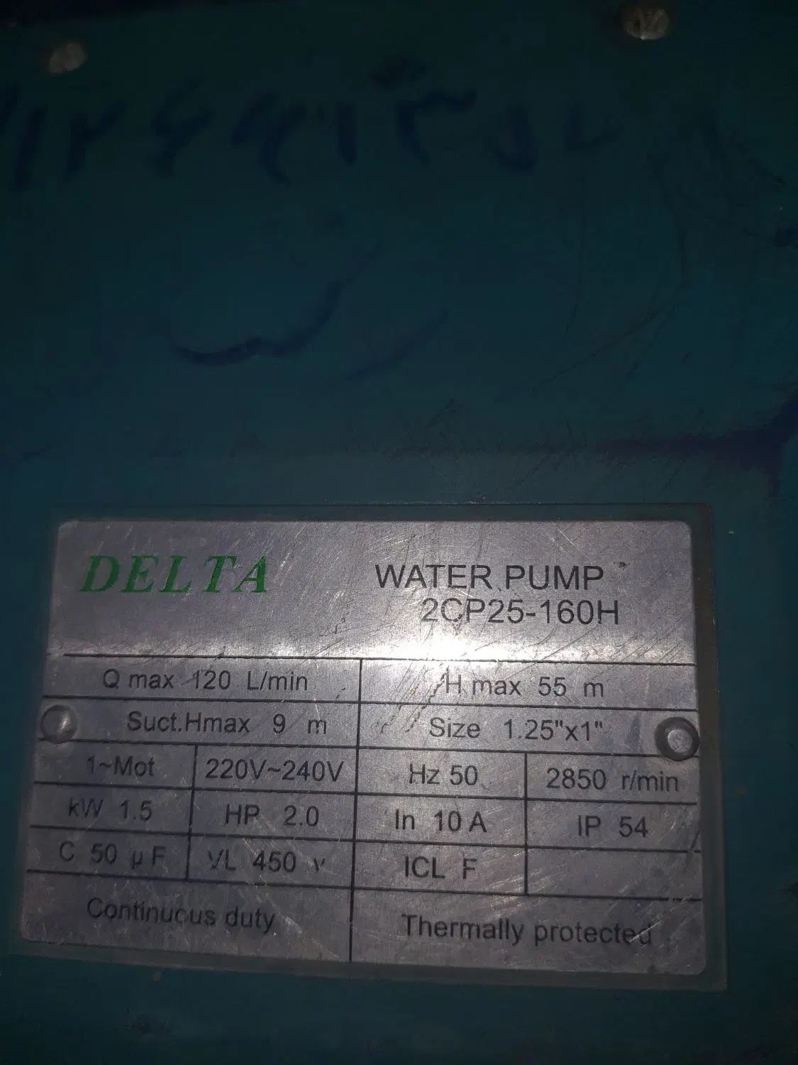 پمپ دو اسب دلتا|مصالح و تجهیزات ساختمان|کرج, فاز ۳ مهرشهر|دیوار